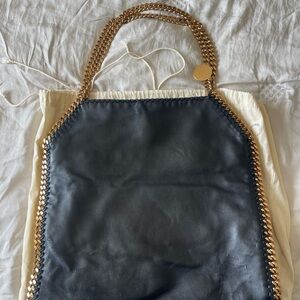 Stella McCartney Black Tote with Gold Chain - Damaged but could be restored